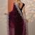 maroon embroidered organza saree with unstitched blouse piece