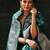 teal woven design saree with unstitched blouse piece