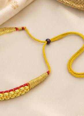 Maharashtrian gold plated thushi choker necklace for women and girls 4
