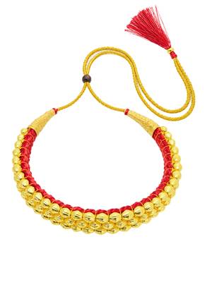 Maharashtrian gold plated thushi choker necklace for women and girls 2
