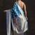 blue woven design saree with unstitched blouse piece