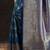 blue woven design saree with unstitched blouse piece
