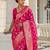 pink woven design saree with unstitched blouse piece