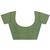 green beads embellished saree with zari embellished saree and a blouse piece