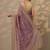 lavender embroidered nylon saree with unstitched blouse piece