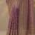 lavender embroidered nylon saree with unstitched blouse piece