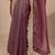 Purple maroon solid saree with unstitched blouse piece