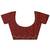 red batik print cotton saree