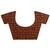 brown bagru print cotton saree