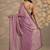 lavender embellished saree with unstitched blouse piece