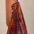 mustard solid cotton blend saree with unstitched blouse piece