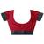 red woven design kanjeevaram saree with unstitched blouse piece