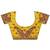 yellow solid chiffon saree with unstitched blouse piece