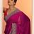 pink embellished saree with unstitched blouse piece
