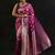 magenta woven design banarasi silk blend saree with unstitched blouse piece