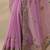 lavender embroidered chinon saree with unstitched blouse piece