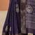 purple embellished saree with unstitched blouse piece