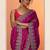 embroidered saree with unstitched blouse piece