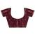 maroon stone work embelllished silk blend saree