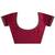 maroon cardinal red georgette saree with embellished pallu