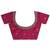 burgundy hot pink floral embellished georgette saree