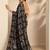 black woven design banarsi saree with unstitched blouse piece
