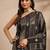 black woven design banarsi saree with unstitched blouse piece