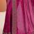 magenta embellished embroidered silk blend heavy work saree