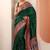 green ethnic motifs woven design saree with unstitched blouse piece