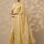 yellow embroidered organza saree with unstitched blouse piece