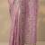 lavender embroidered organza saree with unstitched blouse piece