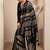 black woven design banarsi saree with unstitched blouse piece