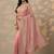 pink embroidered banarasi nylon saree with unstitched blouse piece