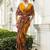 mustard ethnic motifs crepe designer saree