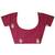 pink embroidered saree with unstitched blouse piece