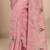 pink embroidered saree with unstitched blouse piece