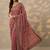 pink embroidered banarasi saree with unstitched blouse piece