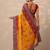 multi bandhani printed georgette saree with unstitched blouse piece