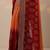 orange bandhani printed georgette saree with unstitched blouse piece