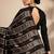 black woven design banarsi saree with unstitched blouse piece
