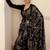black woven design banarsi saree with unstitched blouse piece