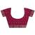 magenta woven design saree with unstitched blouse piece
