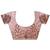 mauve embroidered nylon saree with unstitched blouse piece