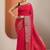 red woven design saree with unstitched blouse piece