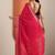 red woven design saree with unstitched blouse piece