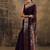 purple solid saree with unstitched blouse piece