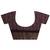 purple solid saree with unstitched blouse piece