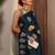 teal floral embroidered saree with unstitched blouse piece