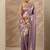 lavender woven design saree with unstitched blouse piece