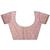 pink embellished nylon saree with unstitched blouse piece